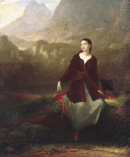 Washington Allston The Spanish Girl in Reverie china oil painting image